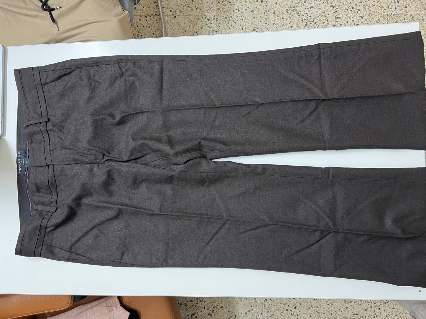 Classic Charcoal Gray Wide-Leg Trousers