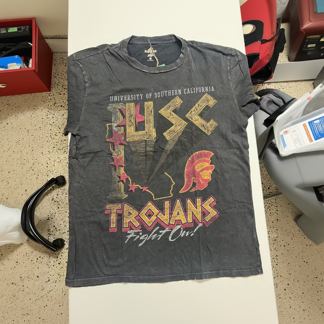 The Trojan Tailgate Gingham T-Shirt