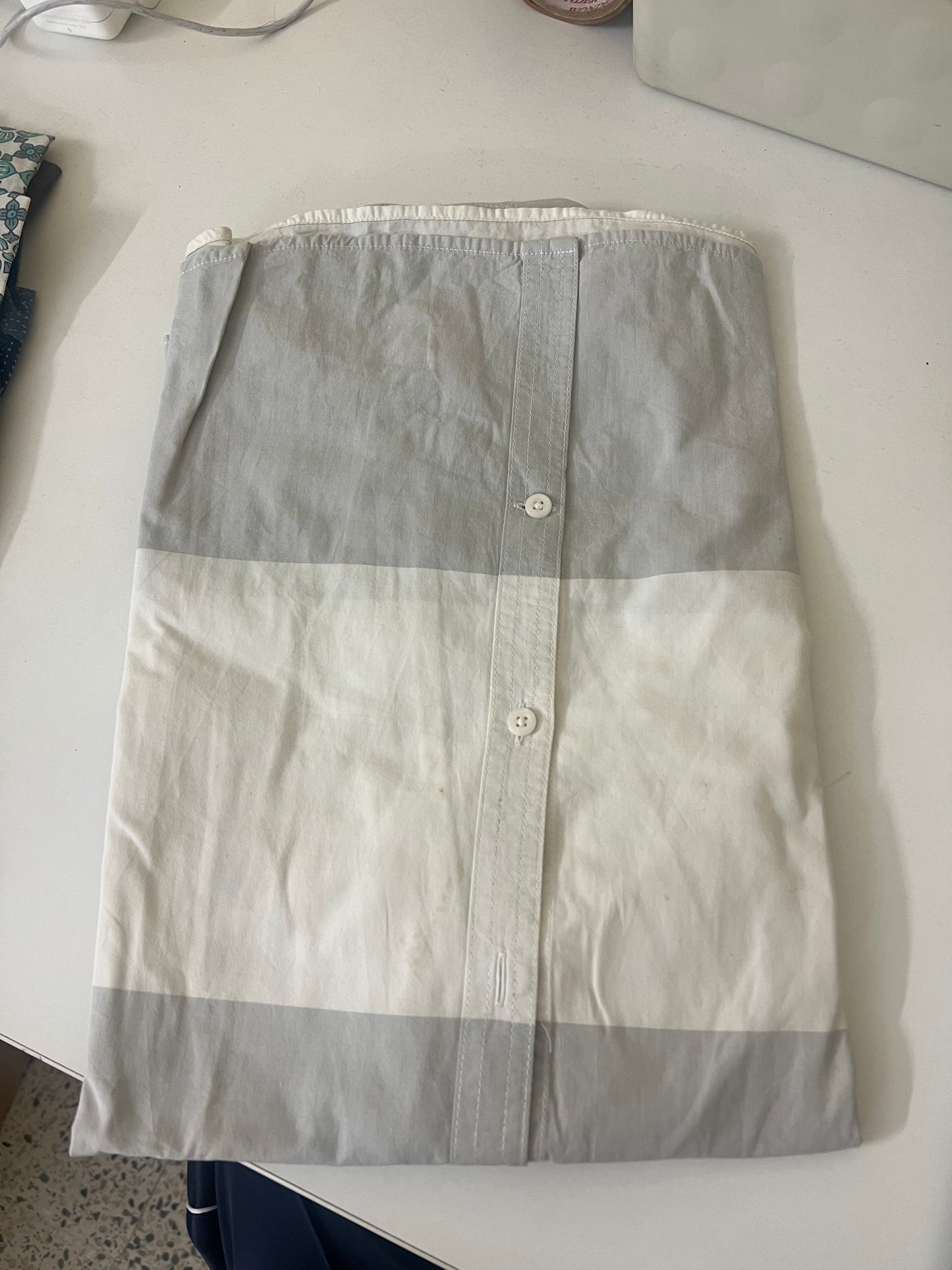 The Modern Grey & White Color Block Shirt