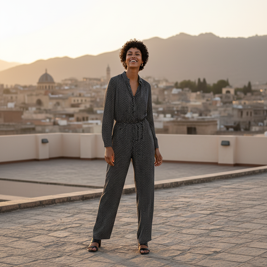 Mini Dress Black and White
