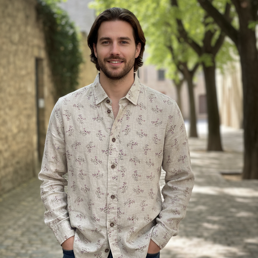 The Willowbrook Floral Linen-Blend Shirt