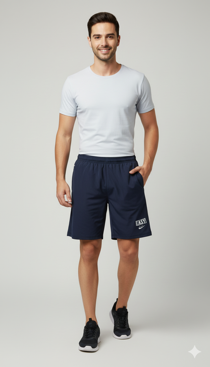 Men's Navy Blue Athletic Shorts