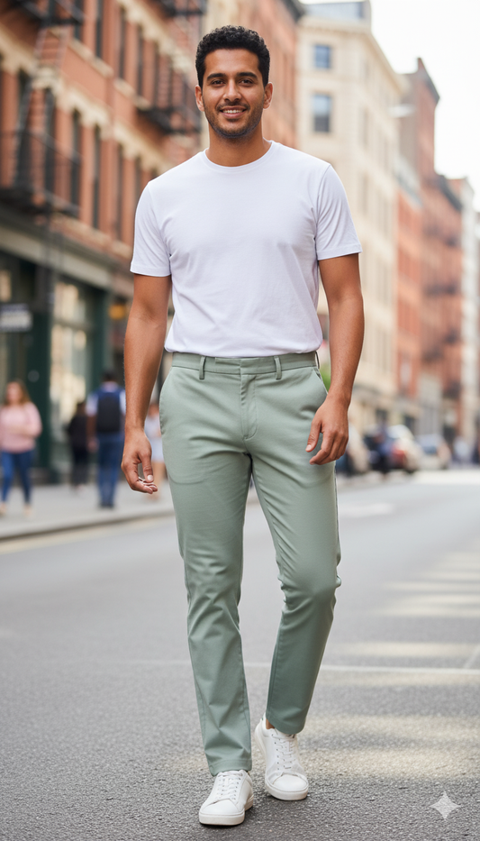 Men's Classic Khaki Trousers