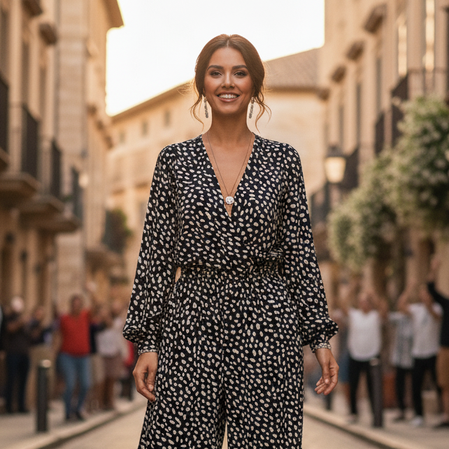 Mini Dress Black and White