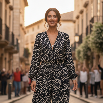 Mini Dress Black and White