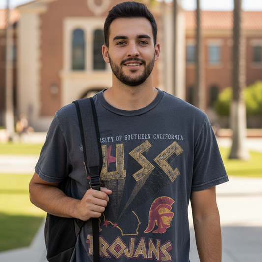 The Trojan Tailgate Gingham Shirt