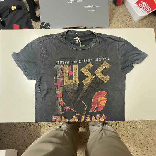 The Trojan Tailgate Gingham T-Shirt