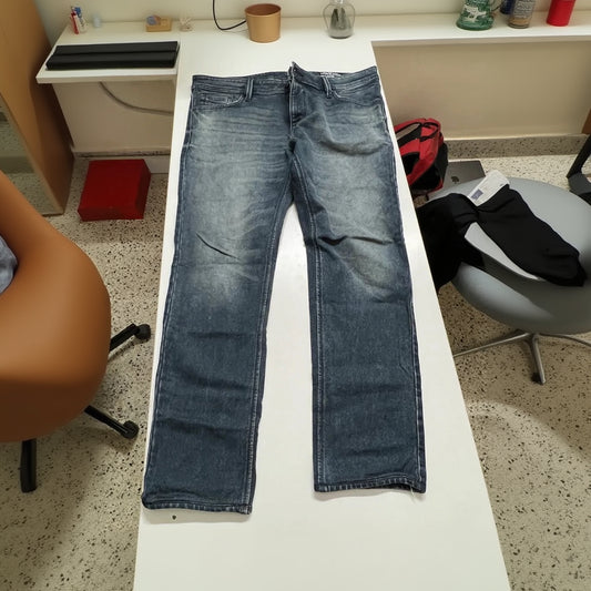 Denim Dark Blue Jeans Regular Fit Classic