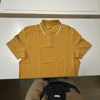 M&S Yellow Polo Shirt Classic Style