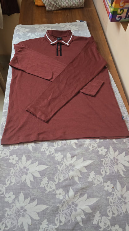 Red long sleeve sweater