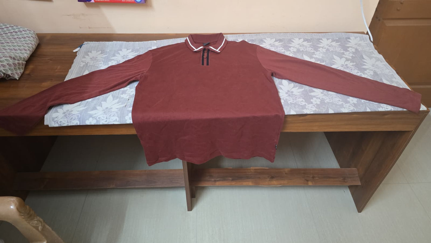 Red long sleeve sweater