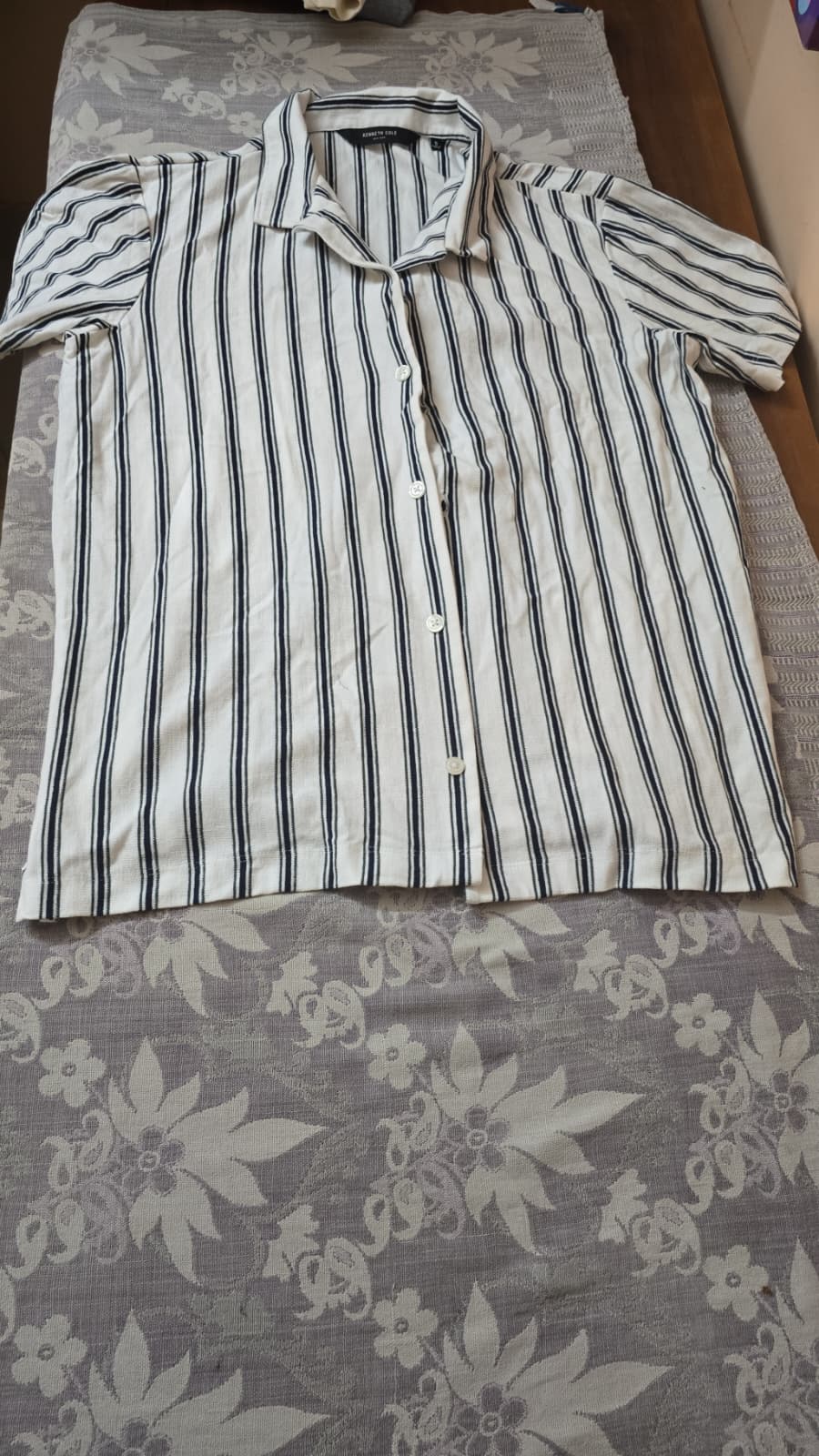 Men's Striped Button-Up Shirt